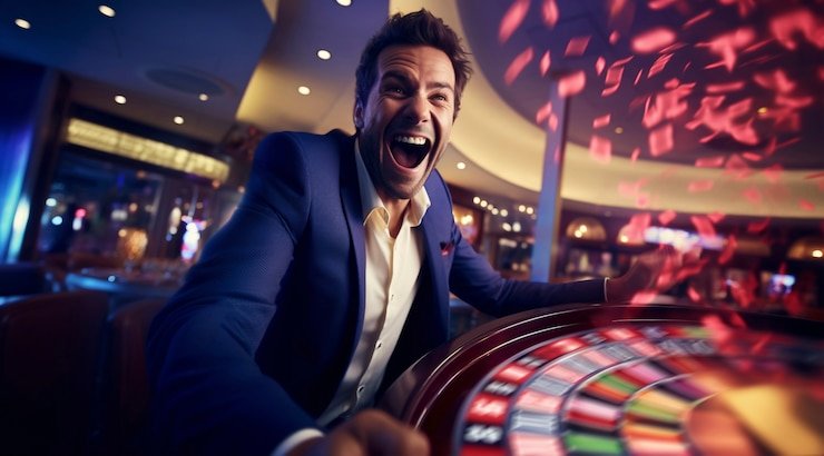 Pengguna membaca syarat bonus mobile